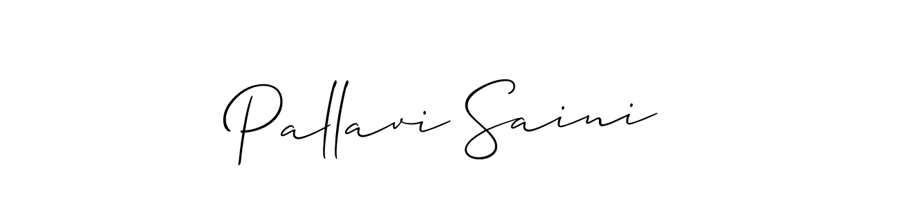 Make a beautiful signature design for name Pallavi Saini. Use this online signature maker to create a handwritten signature for free. Pallavi Saini signature style 2 images and pictures png