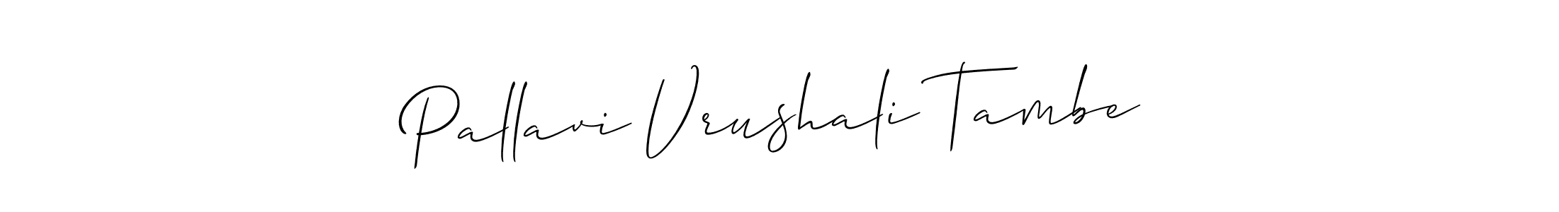 Also we have Pallavi Vrushali Tambe name is the best signature style. Create professional handwritten signature collection using Allison_Script autograph style. Pallavi Vrushali Tambe signature style 2 images and pictures png