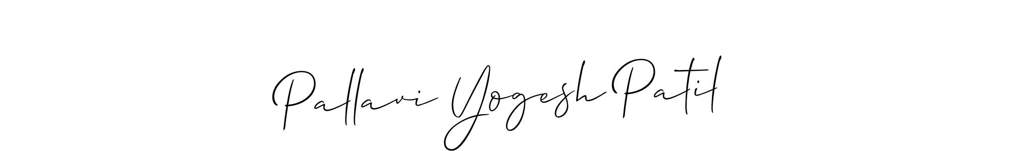 You should practise on your own different ways (Allison_Script) to write your name (Pallavi Yogesh Patil) in signature. don't let someone else do it for you. Pallavi Yogesh Patil signature style 2 images and pictures png