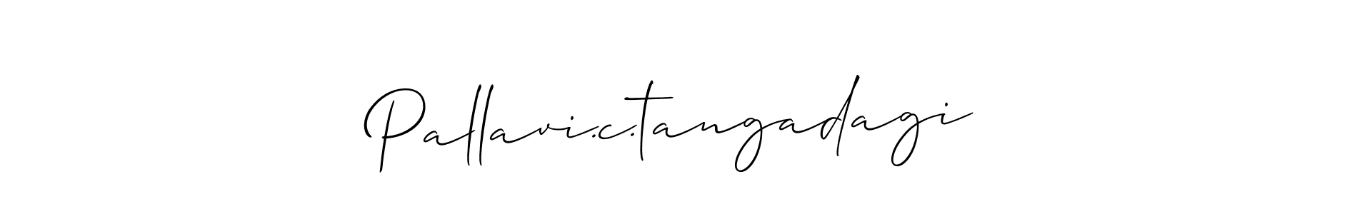 How to make Pallavi.c.tangadagi signature? Allison_Script is a professional autograph style. Create handwritten signature for Pallavi.c.tangadagi name. Pallavi.c.tangadagi signature style 2 images and pictures png