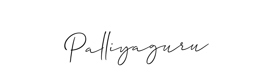 Design your own signature with our free online signature maker. With this signature software, you can create a handwritten (Allison_Script) signature for name Palliyaguru. Palliyaguru signature style 2 images and pictures png