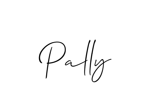 Make a beautiful signature design for name Pally. With this signature (Allison_Script) style, you can create a handwritten signature for free. Pally signature style 2 images and pictures png