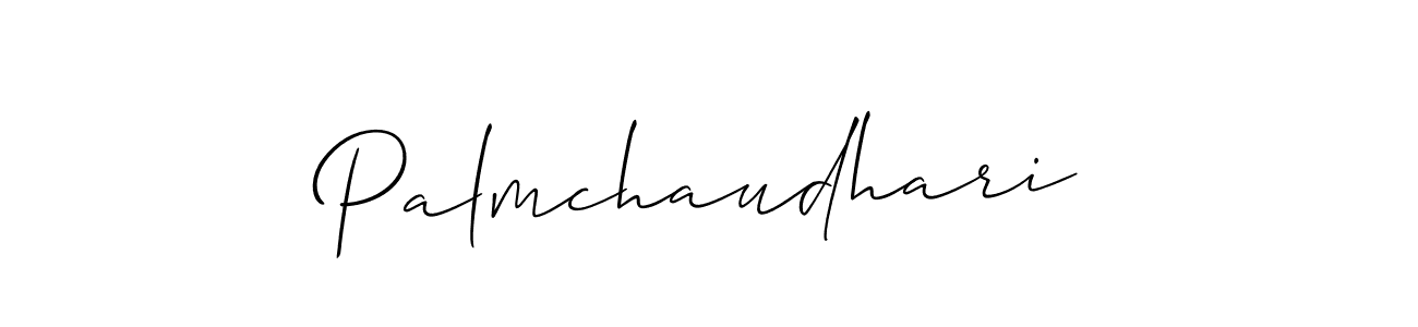 Palmchaudhari stylish signature style. Best Handwritten Sign (Allison_Script) for my name. Handwritten Signature Collection Ideas for my name Palmchaudhari. Palmchaudhari signature style 2 images and pictures png