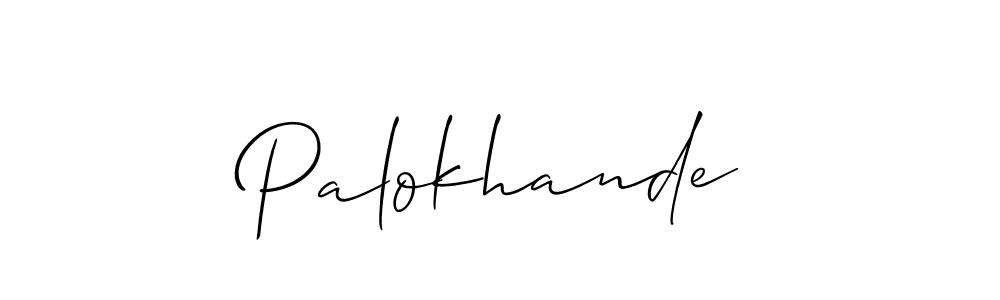 Make a beautiful signature design for name Palokhande. Use this online signature maker to create a handwritten signature for free. Palokhande signature style 2 images and pictures png
