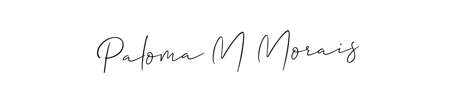 Best and Professional Signature Style for Paloma M Morais. Allison_Script Best Signature Style Collection. Paloma M Morais signature style 2 images and pictures png