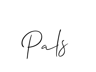 The best way (Allison_Script) to make a short signature is to pick only two or three words in your name. The name Pals include a total of six letters. For converting this name. Pals signature style 2 images and pictures png