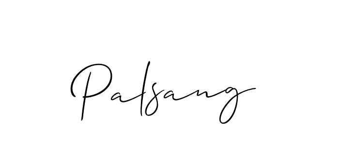 Allison_Script is a professional signature style that is perfect for those who want to add a touch of class to their signature. It is also a great choice for those who want to make their signature more unique. Get Palsang name to fancy signature for free. Palsang signature style 2 images and pictures png