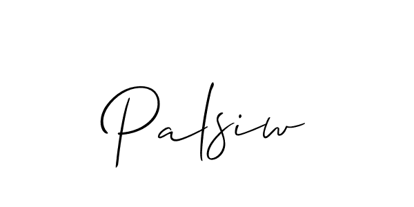 if you are searching for the best signature style for your name Palsiw. so please give up your signature search. here we have designed multiple signature styles  using Allison_Script. Palsiw signature style 2 images and pictures png
