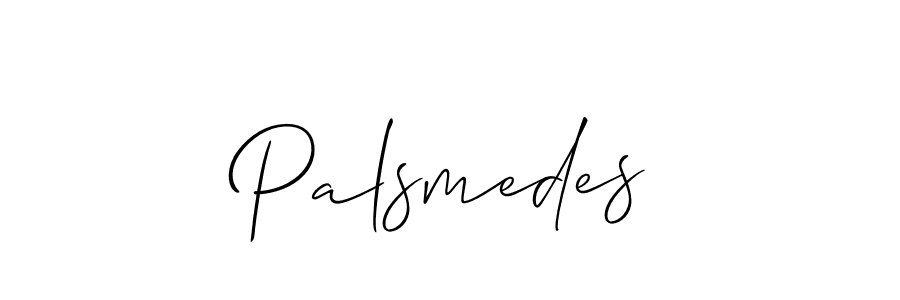 You should practise on your own different ways (Allison_Script) to write your name (Palsmedes) in signature. don't let someone else do it for you. Palsmedes signature style 2 images and pictures png