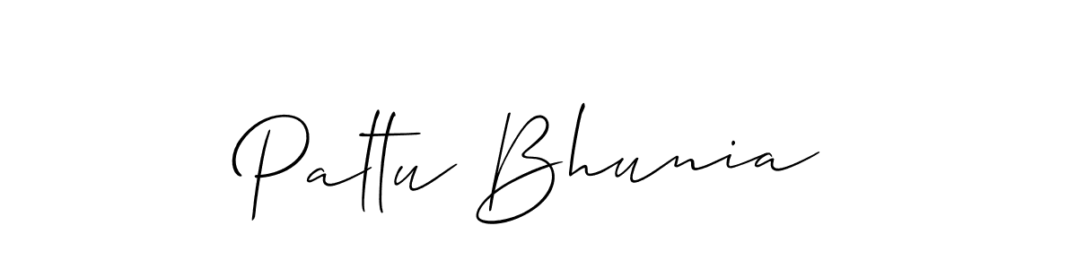Use a signature maker to create a handwritten signature online. With this signature software, you can design (Allison_Script) your own signature for name Paltu Bhunia. Paltu Bhunia signature style 2 images and pictures png