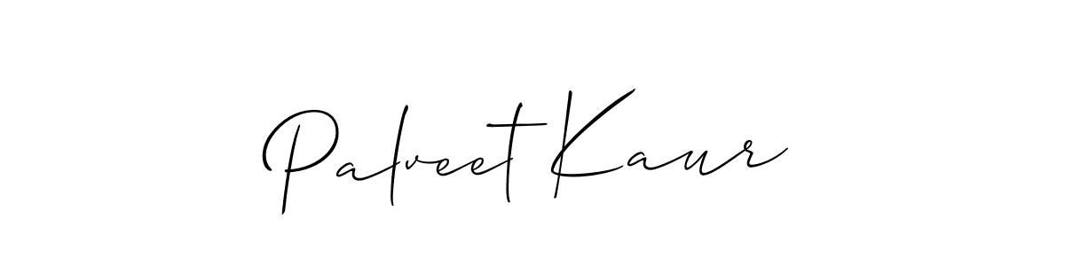 It looks lik you need a new signature style for name Palveet Kaur. Design unique handwritten (Allison_Script) signature with our free signature maker in just a few clicks. Palveet Kaur signature style 2 images and pictures png
