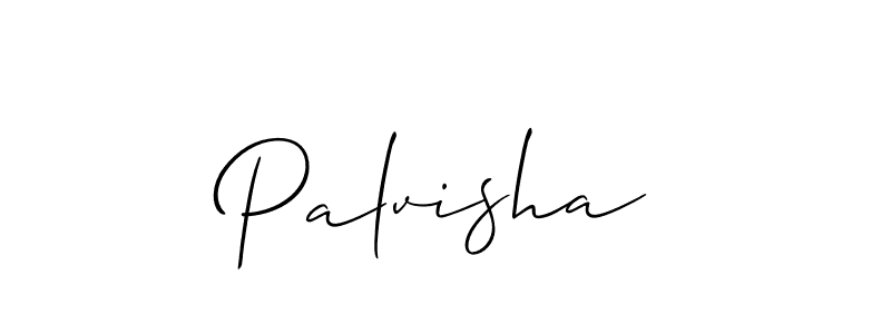 Best and Professional Signature Style for Palvisha. Allison_Script Best Signature Style Collection. Palvisha signature style 2 images and pictures png