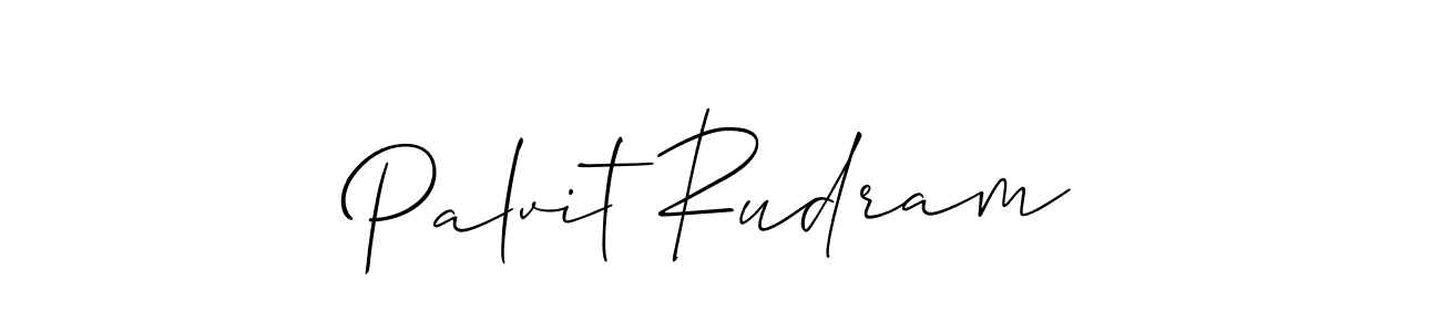 Create a beautiful signature design for name Palvit Rudram. With this signature (Allison_Script) fonts, you can make a handwritten signature for free. Palvit Rudram signature style 2 images and pictures png