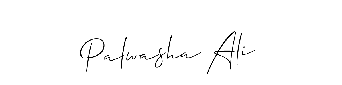 Make a beautiful signature design for name Palwasha Ali. With this signature (Allison_Script) style, you can create a handwritten signature for free. Palwasha Ali signature style 2 images and pictures png