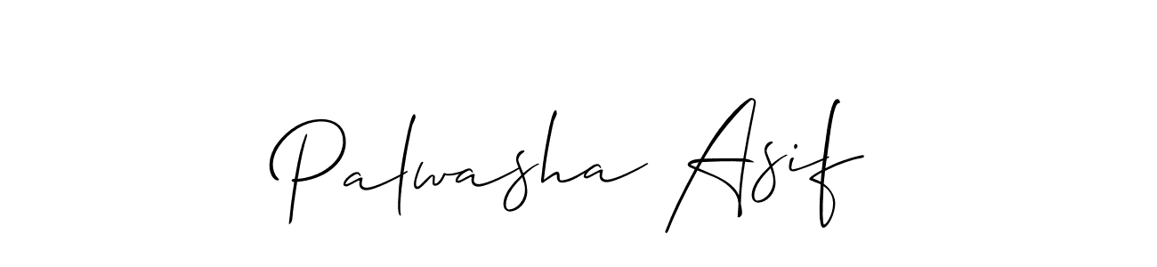 How to make Palwasha Asif name signature. Use Allison_Script style for creating short signs online. This is the latest handwritten sign. Palwasha Asif signature style 2 images and pictures png