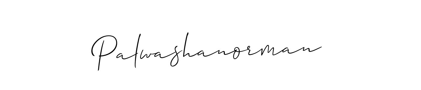Palwashanorman stylish signature style. Best Handwritten Sign (Allison_Script) for my name. Handwritten Signature Collection Ideas for my name Palwashanorman. Palwashanorman signature style 2 images and pictures png