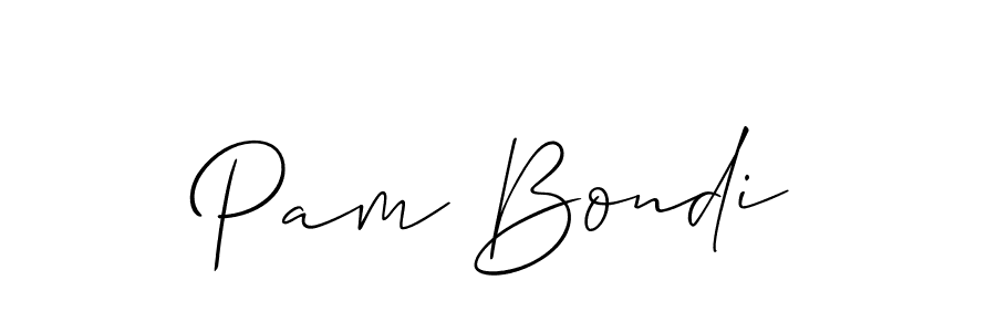 Best and Professional Signature Style for Pam Bondi. Allison_Script Best Signature Style Collection. Pam Bondi signature style 2 images and pictures png
