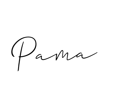 Also we have Pama name is the best signature style. Create professional handwritten signature collection using Allison_Script autograph style. Pama signature style 2 images and pictures png