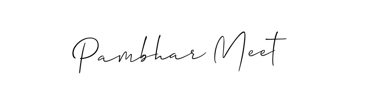 Make a beautiful signature design for name Pambhar Meet. Use this online signature maker to create a handwritten signature for free. Pambhar Meet signature style 2 images and pictures png