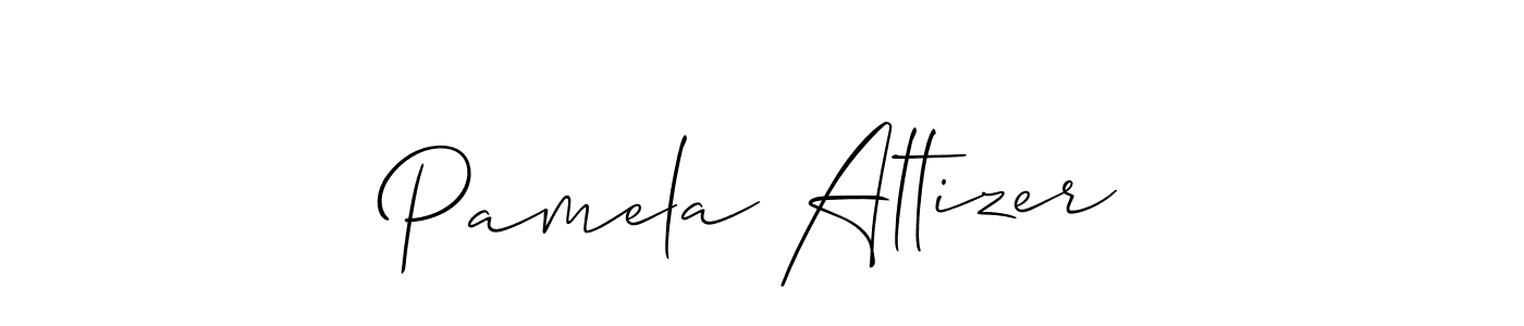 Allison_Script is a professional signature style that is perfect for those who want to add a touch of class to their signature. It is also a great choice for those who want to make their signature more unique. Get Pamela Altizer name to fancy signature for free. Pamela Altizer signature style 2 images and pictures png