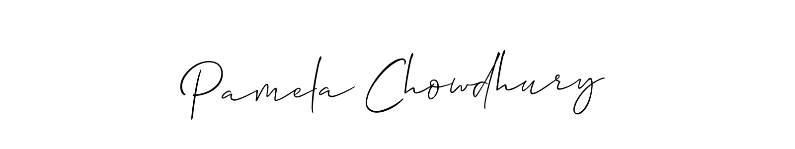 Make a beautiful signature design for name Pamela Chowdhury. Use this online signature maker to create a handwritten signature for free. Pamela Chowdhury signature style 2 images and pictures png