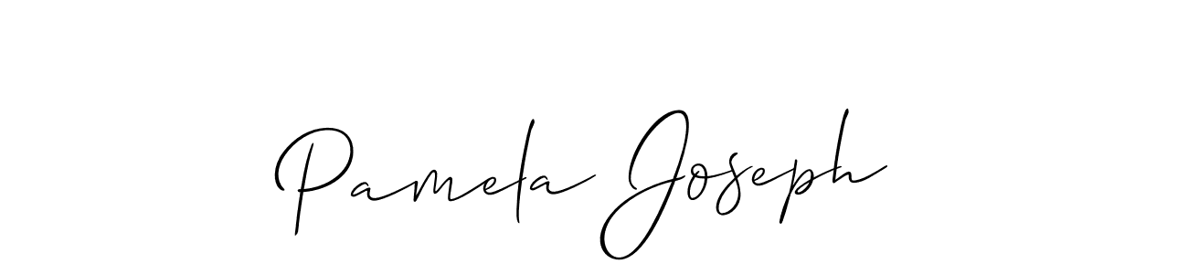 Design your own signature with our free online signature maker. With this signature software, you can create a handwritten (Allison_Script) signature for name Pamela Joseph. Pamela Joseph signature style 2 images and pictures png