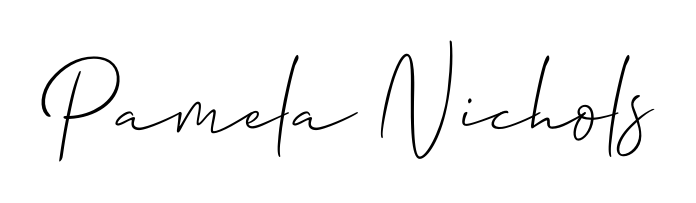 An effortless, minimalist signature concept for Pamela Nichols using Allison_Script design. Clean lines that look great on any document. Pamela Nichols signature style 2 images and pictures png