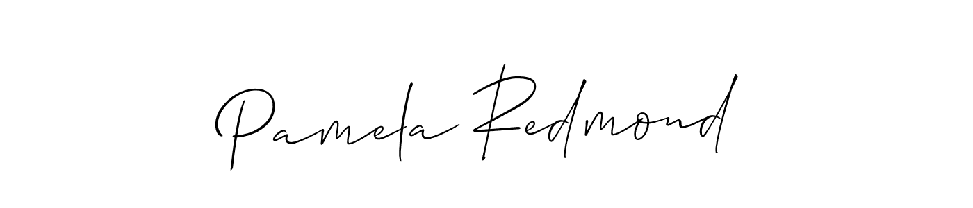 Also we have Pamela Redmond name is the best signature style. Create professional handwritten signature collection using Allison_Script autograph style. Pamela Redmond signature style 2 images and pictures png