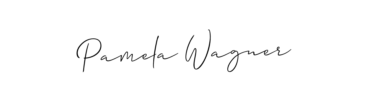 How to make Pamela Wagner name signature. Use Allison_Script style for creating short signs online. This is the latest handwritten sign. Pamela Wagner signature style 2 images and pictures png