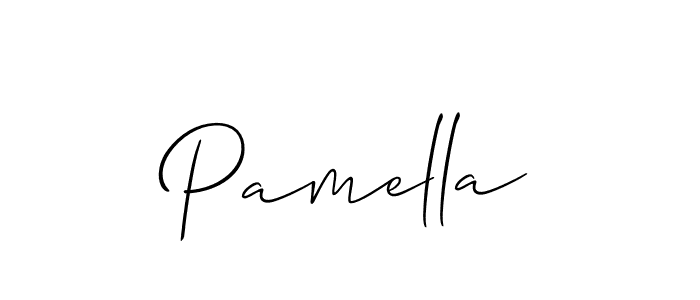 if you are searching for the best signature style for your name Pamella. so please give up your signature search. here we have designed multiple signature styles  using Allison_Script. Pamella signature style 2 images and pictures png