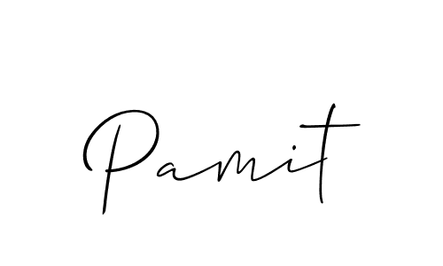 Design your own signature with our free online signature maker. With this signature software, you can create a handwritten (Allison_Script) signature for name Pamit. Pamit signature style 2 images and pictures png
