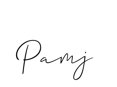 Best and Professional Signature Style for Pamj. Allison_Script Best Signature Style Collection. Pamj signature style 2 images and pictures png