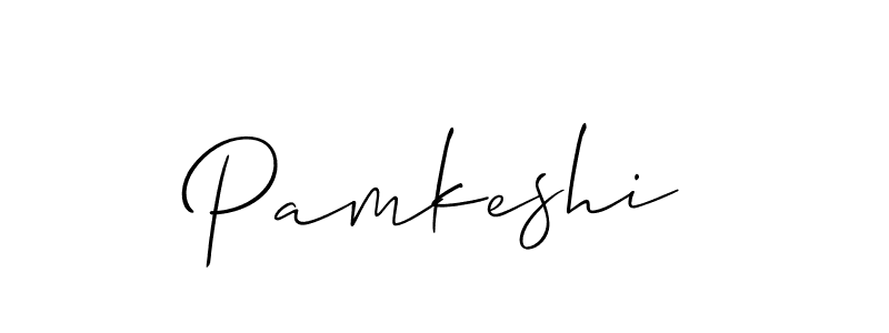 Once you've used our free online signature maker to create your best signature Allison_Script style, it's time to enjoy all of the benefits that Pamkeshi name signing documents. Pamkeshi signature style 2 images and pictures png