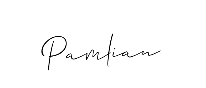 Check out images of Autograph of Pamlian name. Actor Pamlian Signature Style. Allison_Script is a professional sign style online. Pamlian signature style 2 images and pictures png