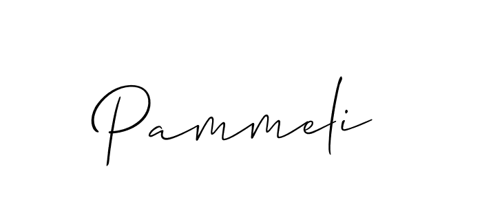 How to Draw Pammeli signature style? Allison_Script is a latest design signature styles for name Pammeli. Pammeli signature style 2 images and pictures png