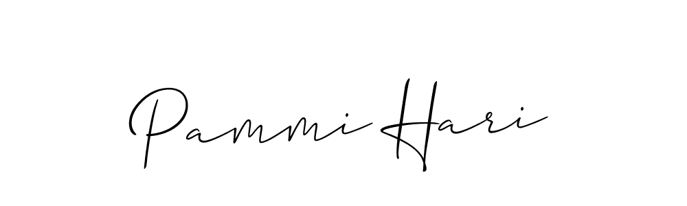 Similarly Allison_Script is the best handwritten signature design. Signature creator online .You can use it as an online autograph creator for name Pammi Hari. Pammi Hari signature style 2 images and pictures png