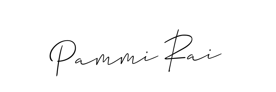 How to make Pammi Rai name signature. Use Allison_Script style for creating short signs online. This is the latest handwritten sign. Pammi Rai signature style 2 images and pictures png