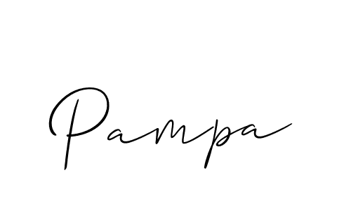 How to make Pampa name signature. Use Allison_Script style for creating short signs online. This is the latest handwritten sign. Pampa signature style 2 images and pictures png