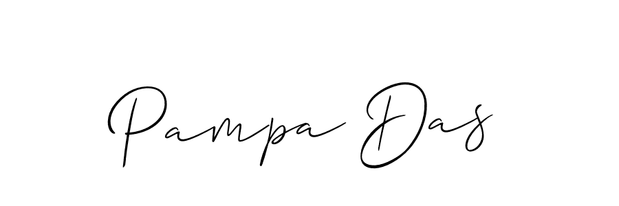 Create a beautiful signature design for name Pampa Das. With this signature (Allison_Script) fonts, you can make a handwritten signature for free. Pampa Das signature style 2 images and pictures png