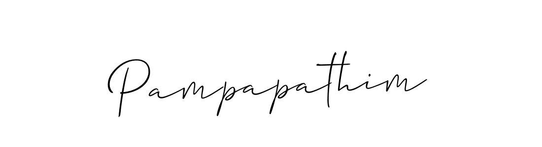 It looks lik you need a new signature style for name Pampapathim. Design unique handwritten (Allison_Script) signature with our free signature maker in just a few clicks. Pampapathim signature style 2 images and pictures png