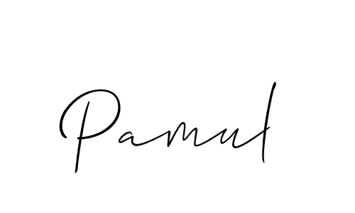 Best and Professional Signature Style for Pamul. Allison_Script Best Signature Style Collection. Pamul signature style 2 images and pictures png