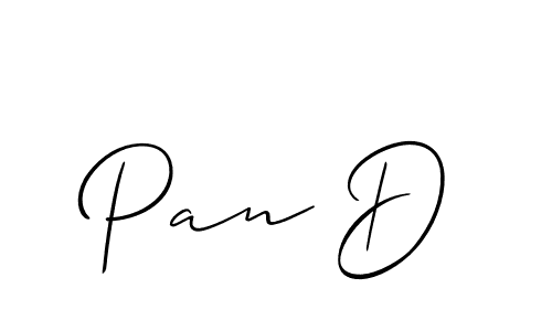 Use a signature maker to create a handwritten signature online. With this signature software, you can design (Allison_Script) your own signature for name Pan D. Pan D signature style 2 images and pictures png