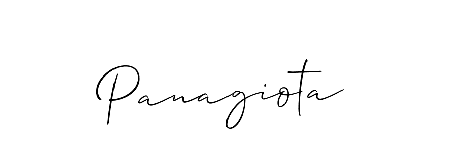 Use a signature maker to create a handwritten signature online. With this signature software, you can design (Allison_Script) your own signature for name Panagiota. Panagiota signature style 2 images and pictures png