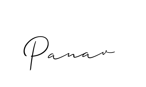 How to Draw Panav signature style? Allison_Script is a latest design signature styles for name Panav. Panav signature style 2 images and pictures png