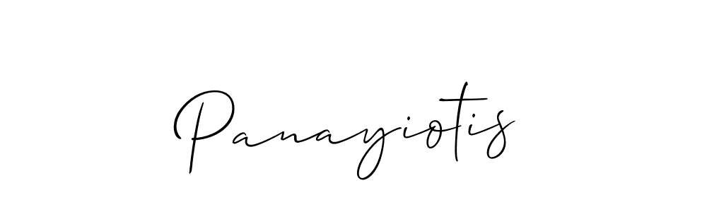 Also we have Panayiotis name is the best signature style. Create professional handwritten signature collection using Allison_Script autograph style. Panayiotis signature style 2 images and pictures png