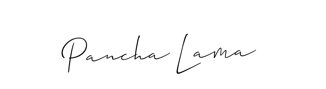 Also You can easily find your signature by using the search form. We will create Pancha Lama name handwritten signature images for you free of cost using Allison_Script sign style. Pancha Lama signature style 2 images and pictures png