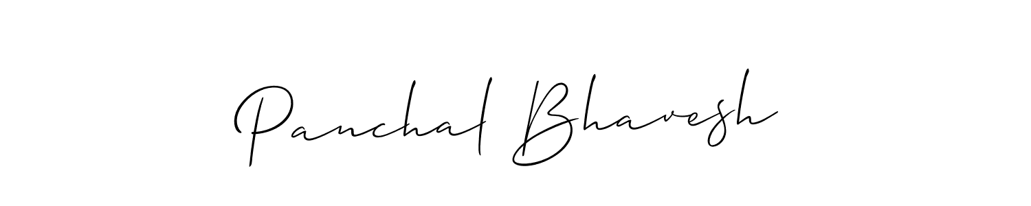 Create a beautiful signature design for name Panchal Bhavesh. With this signature (Allison_Script) fonts, you can make a handwritten signature for free. Panchal Bhavesh signature style 2 images and pictures png