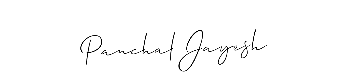 The best way (Allison_Script) to make a short signature is to pick only two or three words in your name. The name Panchal Jayesh include a total of six letters. For converting this name. Panchal Jayesh signature style 2 images and pictures png