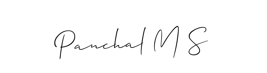 Make a short Panchal M S signature style. Manage your documents anywhere anytime using Allison_Script. Create and add eSignatures, submit forms, share and send files easily. Panchal M S signature style 2 images and pictures png
