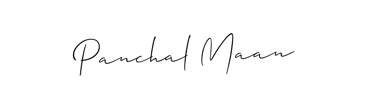 You should practise on your own different ways (Allison_Script) to write your name (Panchal Maan) in signature. don't let someone else do it for you. Panchal Maan signature style 2 images and pictures png